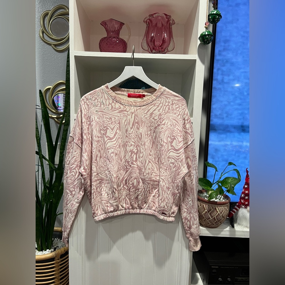 n:PHILANTHROPY NWT Vinn-Sweatshirt Mauve Leopard Daze